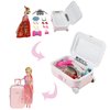 Doll Accessories Carry On Suitcase for Doll Suitcase Luggage Mini Travel Suitcase for 18 Inch Girl Doll Travel Gear Mini Trolley Case Doll Carrier Storage Miniature Suitcase Doll Playsets