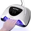 WEVILI 208W UV LED Nail Lamp, Faster Nail Dryer Gel Polish Light for Hands & Feet, Professional UV Nail Light with 4 Timers & Auto Sensor, Portable Handle Curing UV Light for Nails Gel Lamp Machine