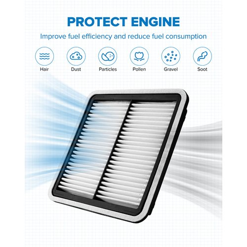 PHILTOP Engine Air Filter, Replacement for CA9997 GP997 MT-997 Impreza, Legacy, Forester, Outback, WRX, WRX STI, Tribeca, Crosstrek, XV Crosstrek, B9 Tribeca, Pack of 1