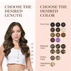 GOO GOO Clip in Hair Extensions Real Human Hair, 14inch 120g 7Pcs, 1D/2C/4E Chocolate Dip Color Melt, Remy Human Hair Extensions Clip ins for Women, Natural Human Hair