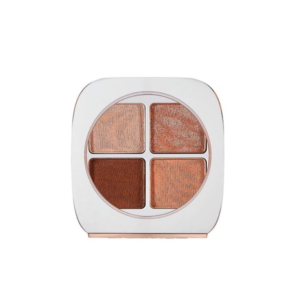 FLOWER BEAUTY By Drew Barrymore Petal Play Eyeshadow Palette- Travel-Size + Everyday Use - Four Neutral Shades + Perfect For On-The-Go - Matte + Shimmer - Cruelty-Free + Vegan (Gilded Lily)