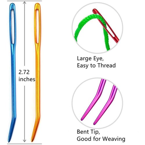 35pcs Yarn Needle Tapestry Needles,Darning Needle Yarn Needles,Big Eye Blunt Knitting Needles with Stitch Markers for Knitting Crocheting
