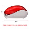 Craftinova Electric Stapler-Red,Including 2000 Staples and 1 Staple Remover, Suitable for Palm Size and high Comfort，25 Sheet Capacity, AC Adapter or Battery Powered，Battery not Included