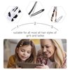 Beaupretty 24pcs Snap Hair Clips Leopard Animal Print No Slip Metal Geometric Snap Barrettes BB Hairpins Side Clip Hair Accessories for Women Girls Hair Styling