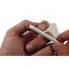 Mini White Salon Cushion Board Nail File 3.5 Inches Long by 1/2 Inch Wide (100 Pack) Grit 100/180