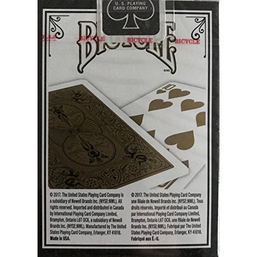 Bicycle Fashion Black Gold Playing Cards