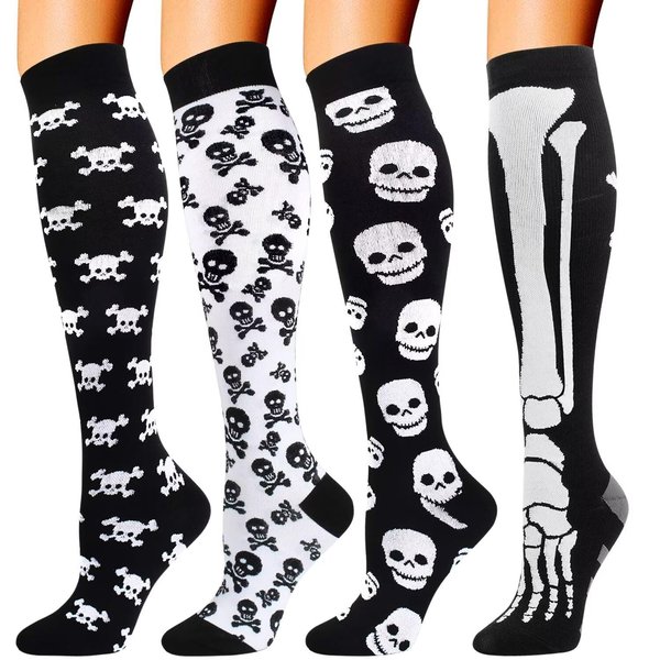 4 Pairs Compression Socks for Men and Women Compression Stockings