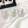 Htppzjr Bear Transparent Mobile Phone Grip Stand Finger Stand Easy Installation Smooth 3D Laser Phone Folding Cute Accessories Grips