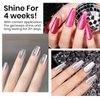 MIZHSE Cat Eye Gel Nail Polish 12mL Silver Moonlight Cat Eye Nail Polish Glitter Velvet Smooth Cats Eye Soak Off U V LED Gel Polish for Nail Art Manicure Salon Home DIY