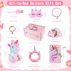 Cherry Tale Unicorns Gifts for Girls, Kids Unicorn Stuffed Animal Plush Toy with Diary Headband Eye Mask Christmas Birthday Gifts for Little Girls Age 5 6 7 8 9 10