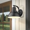 zeyu 10 Inch Indoor Wall Mount Lamp Light Fixture, Industrial Wall Sconce Lighting for Hallway Bedroom, Black Finish, ZY24-1W BK