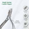 NGHIA Cuticle Nipper - D-09 JAW 12 | Stainless Steel | Durable and Sharp | Ergonomic Design | Grey Plated | Ideal for Salons and Home Use