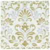 Amscan Durable Gold Damask Beverage Napkins Party (Pack of 16), Multicolor, 5" x 5"