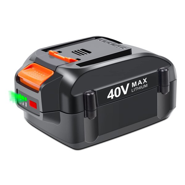 DTK 40V 3.5Ah Battery Replacement for Worx 40V Battery WA3580 WG180 WG280 WG380 Replacement for Worx 40V Lithium Battery