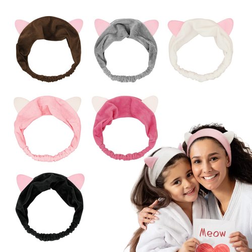 Dreamlover Spa Headband for Women, Birthday Gifts for Teen Girls, Girly Girl Sleepover Stuff, Spa Party Favors, 6 Pieces