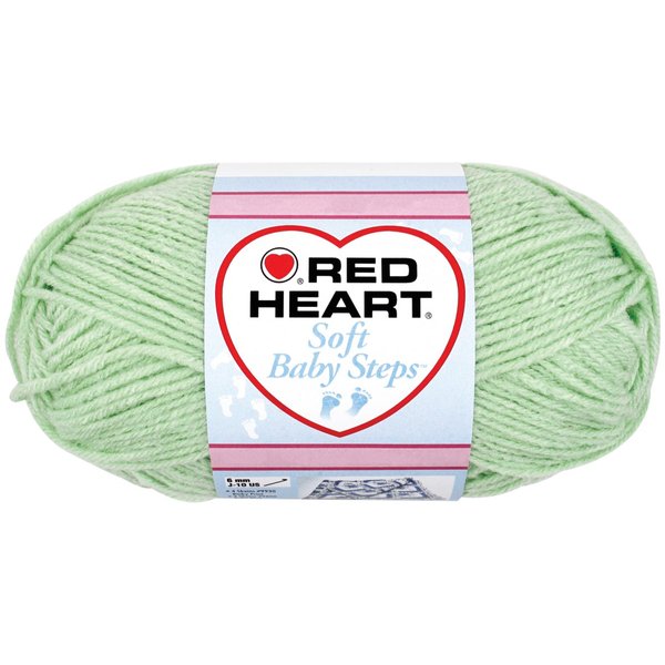 RED HEART Soft Baby Steps Yarn, Baby Green