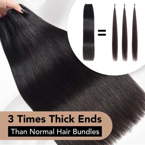 Raw Straight Human Hair Bundles 16A Raw Hair Bundles Human Hair 24 Inch 100% Tangle-Free Cambodian Raw Remy Hair Bundles Human Hair Raw Straight Bundles Human Hair Extensions