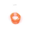 La Tartelette 2.4 cm Elastic Bands Hair Ties Children Rubber hair headbands - 100 Pcs (Orange)