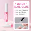 Nail Glue, Super Strong Nail Glue for Acrylic Nails Long Lasting Professional Nail Tip Glue for Press on Nails Bond for Acrylic Nails Adhesive Nail Glue for False Nail Tips 0.07OZ/PCS(12PCS）