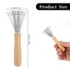 1 Pack Hair Brush Cleaning Tool,Comb Cleaner Brush Hair Brushes Cleaner Wooden Handle Hair Remover Mini Hair Brush Comb Cleaning Brush for Removing Hair Dust Home Salon Use Rake Design