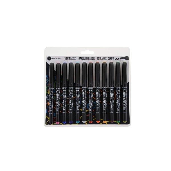 Manuscript Pen Manuscript Calli-Creative Markers, 3.6mm, 12-Pack
