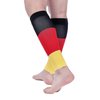 Doc Miller Calf Compression Sleeves for Short People Men and Women Petite 15-20mmHg, 1 Pair Shin Splint Sleeve Recover Varicose Veins and Pain Relief, Black Red Yellow, Medium