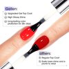 Gellen No Wipe Gel Top Coat, 18ml Tempered Scratch Resistant Clear Nail Polish Finish, Soak Off UV Lamp Top Gel, High Gloss Shiny & Long Lasting Top Coat Gel for Starter Nail Salon Art DIY Manicure