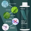 VIARAND Monomer Acrylic Nail Liquid for Acrylic Powder with bursh and glass cup 4oz Acrylic Monomer Liquid for Acrylic Nails Professional Nail Monomer Liquid MMA-Free Non-Yellowing