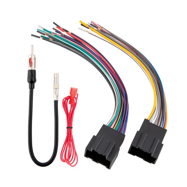 RED WOLF Radio Wiring Harness w/Antenna Adapter Compatible with 2006-2013 GM GMC Sierra Chevy Impala Buick Cadillac Install Aftermarket Stereo CD Player Receiver Wire Cable Adapter