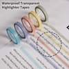 Giantree 10 Rolls PET Highlighter Tape, 0.23inch x 16.4ft Colored Clear Tape Neon Tape Removable Highlighters for Students Teachers Reading Taking Notes at Class Home Office(Morandi 5 colors)