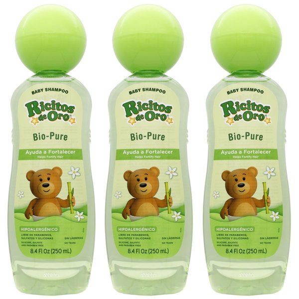 Ricitos de Oro Bio-Pure Baby Shampoo 250ml 3Pack