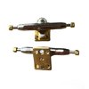 LEEFAI Pro Fingerboard Trucks 32/34/36mm 4.0-Regular Kingpin-Upgraded v2 baseplate with Hardware-Baseplate Color and Size (34mm,Gold)