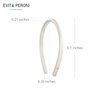 EVITA PERONI Silk Headband Thin Headbands for women Satin Headbands Non Slip and Comfortable Headbands for Women-Olive Green