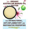 MANUKA OIL BUTTER Australian RAW VIRGIN UNREFINED for Face, Body, Hair. Dry Skin, Cracked Hands with Cocoa Cacao Butter and Manuka Honey Essential Oil 4 Fl. oz. 120 ml by Botanical Beauty