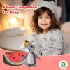CUDDLE CORNER 6’’ Plush Figures with Bags Mouse with Watermelon Bag Animal Figures Linen Cotton Stuffed Animal Toy Plush Toys for Baby