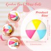 Jerify 24 Pcs Mini Beach Stress Balls 2.5 Inch Foam PU Relief Stress Ball Mini Rainbow Blow Up Beach Balls Toys for Girls Boys Birthday Beach Hawaiian Party Favors Summer Water Games (Bright Color)