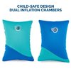 Swimways Soft Swimmies Toddler Floaties, Learn-to-Swim Inflatable Pool Floats & Arm Floaties, Swimming Pool Accessories for Kids Aged 3-5, Blue