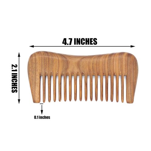 Moreinday Wooden Comb Wood Hair Comb Detangler Sandalwood Comb Small Pocket Comb for Women Men