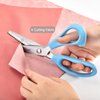 Zicolu 9" Pinking Shears for Fabric Cutting, Zig Zag Scissors, Scrapbook Scissors Decorative Edge for Adults, Great for Many Kinds of Sewing Fabrics Leather and Craft Paper, Professional Dressmaking