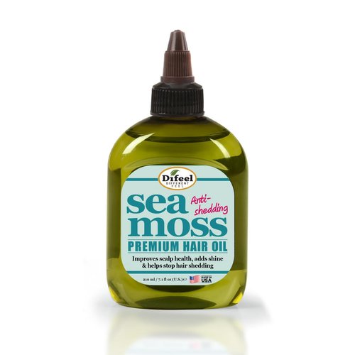 Difeel Sea Moss Anti-Shedding Premium Hair Oil 7.1 oz. - Sea Moss for Hair Growth, Ideal for Damaged, Dry or Frizzy Hair