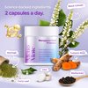 MenoMate Menopause Relief Probiotic + for Women, Supplement Help Allevitate Hot Flashes, Gut Health, Weight Management, Night Sweats, Mood Swings - Hormonal Balance - 60 Vegan Capsules, 10B CFUs
