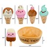 Homelodge Cute Plushies for Emotional Support – Sundae Therapy Ice Cream Plush Set – Anxiety Relief & Mood Booster – Funny Gifts for Girlfriend – Ice Cream Plush Support Pals – Support Plushies