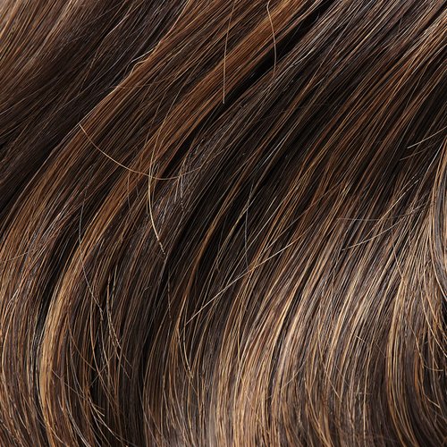 Fun Bun Hair Wrap Color 4H27 Iced Mocha - Easihair Hairpieces Elastic Band 4" Length UpDo Ponytail Accent Synthetic Fiber Curly Wavy Locks 676a Bundle MaxWigs Hairloss Booklet