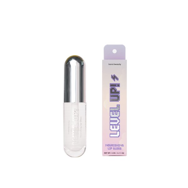 Kara Beauty LEVEL UP NOURISHING LIP GLOSS - High Shine Vegan Sugar Melon Scented Lip Gloss Infused with Hylaluronic Acid, Rosehip Oil & Vitamin E (Classic)