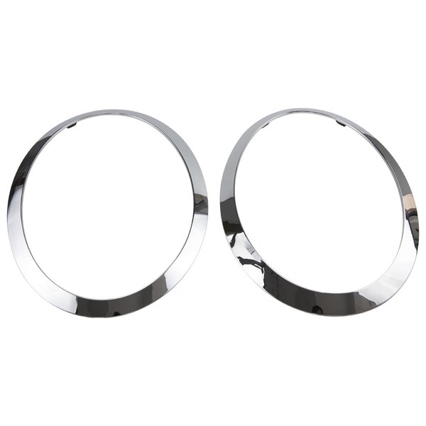 RLB-HILON Headlight Trim Ring Compatible with MINI Cooper F55 F56 F57 2014 2015 2016 2017 2018 2019 2020 2021 Year, 1Pair Chrome Headlight Bezel for Driver and Passenger Side