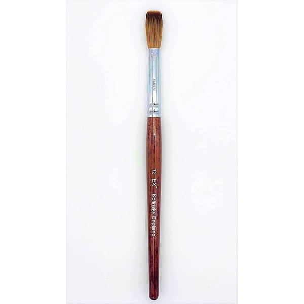 EX Kolinsky Acrylic Nail Brush for Acrylic Powder Manicure Pedicure (Size 12 (Pack of 1))