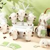 HyDren 12 Set Sheep Plush Keychain Gifts 4.72 Inch Stuffed Animal Cute Lamb Bible Verse Cards with Organza Bags for Baptism Pray Gifts Christmas Party Favors Birthday Gifts