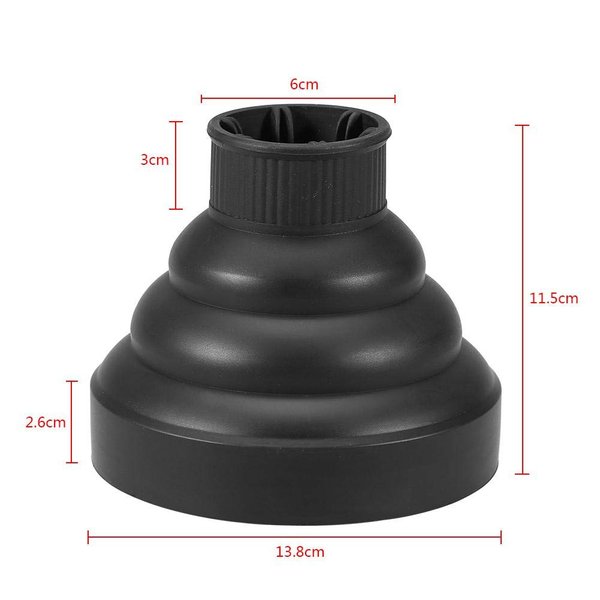 5Colors Hairdryer Diffuser, Portable Travel Folding Lightweight Silicone Diffuser Hair Professional Salon Tool()