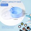 Arroyner 2Pcs Baby Body Cosmetic Powder Puff Body Powder Puff and Container Case (Pink and Blue) (2pcs)