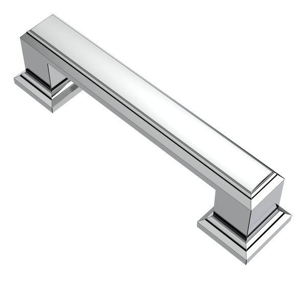 Alzassbg 10 Pack Polished Chrome Cabinet Pulls, 3 Inch(76mm) Hole Centers Cabinet Handles Kitchen Hardware for Cabinets and Drawer AL3071CP